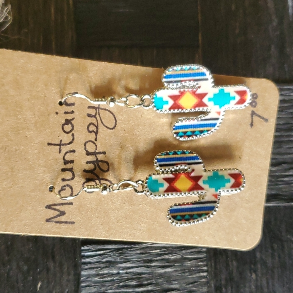 Western style earrings